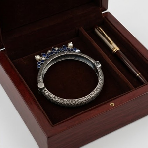 DIVYORO <b>Coppers</b> Alloy Oxidized Silver Plated Ethnic Women's <b>Bangle</b> KADA - Product Image 2