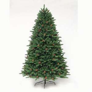 Árbol de Navidad Artificial Pre-Decorado de 210 cm, Verde Buckingham Firme con Hojas de Roble, Gran Venta en Europa - Product Image 1