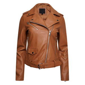 Chaqueta de Cuero para Mujer, Transpirable, Ligera y Cómoda, Estilo Casual, Superventas, Precio Razonable - Product Image 1