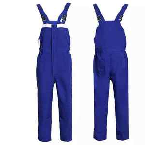 Custom Men’s Heavy Duty Bib Overalls Polycotton <b>Work</b> <b>Pants</b> Adjustable Reflective Safety Workwear Industrial Protective Clothing - Product Image 4