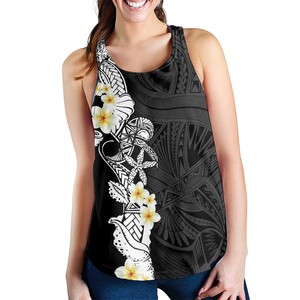 Camiseta sin mangas de poliéster con estampado floral personalizado para mujer, cuello redondo, transpirable, estilo casual, con estampado digital y adornos de plumas. - Product Image 3