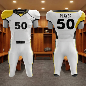 Ensemble Maillot et Pantalon de Football Américain de Qualité Supérieure, Vente Chaude en Gros, Fabricant d'Ensembles Maillot et Pantalon par Sublimation - Product Image 4