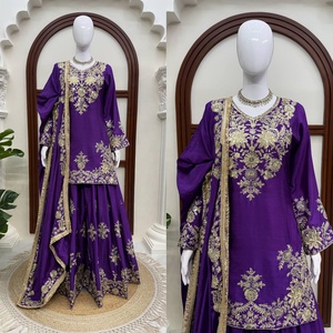 Derniers modèles de salwar kameez de créateurs pour les occasions spéciales, disponibles à prix abordable chez Samp Corporation - Product Image 2