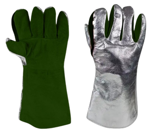 Guantes de Soldadura de Cuero Reforzado Industriales Resistentes a Chispas, con Protección de Seguridad, Anti-Corte, Anti-Vibración, Resistentes al Calor, Nomex - Product Image 2