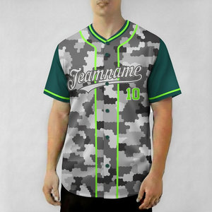 Camiseta de Béisbol Personalizada de Alta Calidad en Oferta, Color Sólido Estampado, Botones, Nombre y Número Cosidos, Unisex, 100% Poliéster - Product Image 3