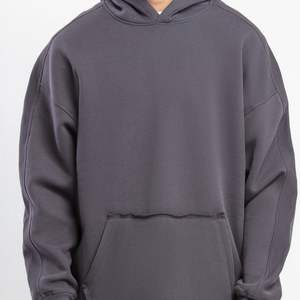 เสื้อฮู้ดดี้ผ้าฝ้ายโพลีเอสเตอร์ 100% แบบสั่งทำพิเศษ พร้อมโลโก้สั่งทำ ทรงโอเวอร์ไซส์ สำหรับผู้ชายและผู้หญิง ผู้ผลิต OEM ODM - Product Image 3