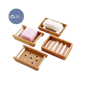 [HOT SELLING] | Bamboo <b>Soap</b> Holder Wooden Tray Dish Storage Case Box Washroom Countertop Wholesale Supply Vietnam - Product Image 1