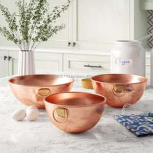 Premium quality copper serving bowl for wedding gifts housewarming <b>occasions</b> luxury dining <b>table</b> decorative purpose - Product Image 2