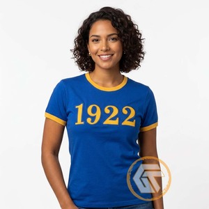 Camiseta Personalizada de la Hermandad Femenina Sigma Gamma Rho, 100% Algodón Jersey, Manga Corta, Cuello Redondo, Transpirable, Ecológica, de Secado Rápido para Verano - Product Image 4