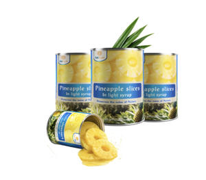 Ananas en tranches en conserve au sirop léger, best-seller, norme ISO, fabriqué au Vietnam, meilleur prix - Product Image 1