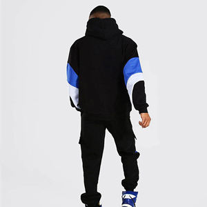 Ensemble de survêtement unisexe en gros, pull-over uni, sweat-shirt ample et pantalon de survêtement, ensemble de survêtements pour hommes - Product Image 4