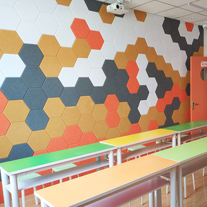 OEKO Sertifikalı Koyu Gri Yüksek Yoğunluklu 24MM Kalınlığında Ses Emici Gürültü Azaltıcı Duvar Tavan PET Akustik Panel Ses Yalıtımı - Product Image 4