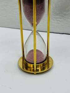 Reloj de arena 3D de latón macizo de 4.5'' |   Pie Decorativo Vintage para Mesa de Graduación - Product Image 3