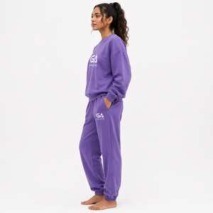 Conjunto Deportivo Informal para Mujer, Sudadera Oversize con Estampado y Pantalones Jogger, Logotipo Personalizado, Ecológico, Ropa Deportiva, Ropa de Estar por Casa - Product Image 4