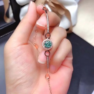 Collection Tendance Bracelet Tennis Romantique en Moissanite 925 Or Rose Taillé, en Argent Sterling Plaqué Or Rose pour Femme - Product Image 4