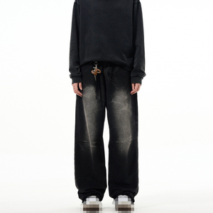 Pantalon en denim tissé de qualité supérieure pour hommes, coupe confortable, tissu en coton durable pour un usage quotidien décontracté, fabrication sur mesure - Product Image 4