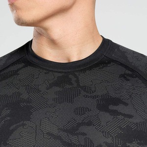 T-shirt de compression pour homme, séchage rapide, fitness, sport, coupe ajustée, manches courtes - Product Image 4