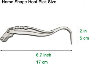 Nettoyeur de sabots de cheval avec poignée ergonomique pour le nettoyage et le toilettage, grattoir en métal pour sabots de cheval, outil de nettoyage pour chevaux, ferrailleur - Product Image 2