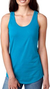 เสื้อกล้ามทรง Racerback น้ำหนัก 180 กรัม ขายส่ง สีพื้น ผ้าผสมสามส่วน คอตตอน โพลีเอสเตอร์ เรยอน ระบายอากาศได้ดี สำหรับผู้หญิง - Product Image 3