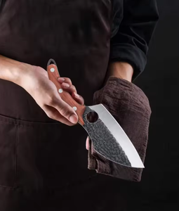 LEGACY BLADES มีดปังตอเหล็กกล้าคาร์บอนพรีเมียมรุ่นใหม่ ด้ามไม้แบบเต็มด้าม ใบมีดตีขึ้นรูป มีดสับสำหรับครัว - Product Image 3