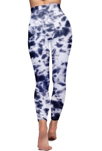 Fully Customized Girls Yoga <b>Leggings</b> Stretchable Hot Selling Tie Dye Vintage Unique Designs Biker Fitness Tights Yoga <b>Leggings</b> - Product Image 2