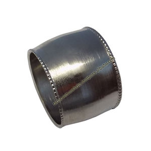 Porte-serviettes en métal élégant et simple de forme ronde pour les fêtes de famille et la décoration de table - Product Image 1