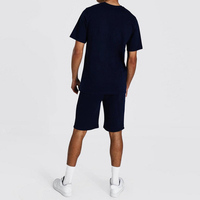 Ensemble d'été pour homme de haute qualité, respirant, écologique, grande taille, coupe classique, streetwear, t-shirt et short 100% coton