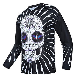 Maillot de motocross personnalisé MX Dirt Bike, respirant, en mesh, pour VTT, descente, cyclisme, polyester/nylon, manches longues - Product Image 1