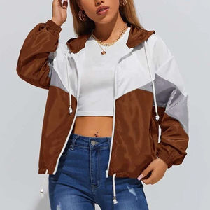 Veste matelassée imperméable personnalisée pour femme, color block, respirante, en peau de mouton, doublure en lin imprimé, crochetée, collection hiver 2026 – Vente en gros - Product Image 3