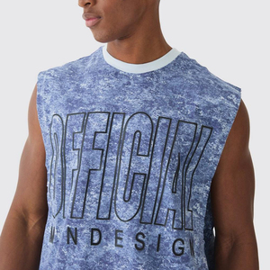 Camiseta sin Mangas para Hombre, Venta Directa de Fábrica al Por Mayor, Camiseta de Alta Calidad para Gimnasio y Ejercicio - Product Image 3