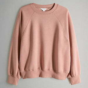 Conjunto de Sudadera Oversize de Cuello Redondo y Pantalones Deportivos para Mujer, Color Sólido, Tejido de Punto, Manga Larga, Ropa de Otoño, Transpirable, de Algodón y Fibra de Bambú - Product Image 3