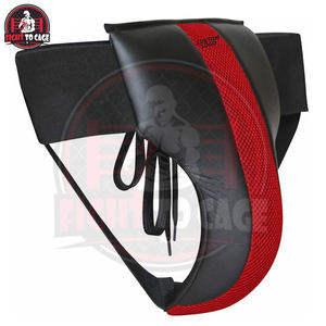 Premium Durable Boxing <b>Groin</b> <b>Guard</b> PU Leather Adjustable Waist Strap for MMA Martial Arts Training Men Youth Customizable - Product Image 2