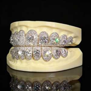 Joyas Dentales de Plata de Ley 925 con Diamantes de Moissanita, Estilo Hip Hop, Personalizadas, Unisex, para Fiestas, Regalo de Lujo - Product Image 6