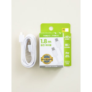 สายเคเบิลข้อมูล Mars Eleccom ยาว 1.8 เมตร สีขาว แบบหัวต่อ C - Product Image 1