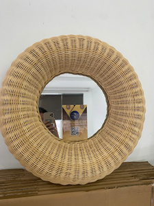 Super Sale Modern Natural Rattan Woven <b>Mirror</b> Eco-Friendly Multifunction Storage Baskets Food Kitchen Hotel Restaurant - Product Image 6