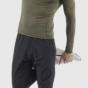 Chemises de compression pour hommes de haute qualité à faible MOQ, logo personnalisé imprimé, coupe ajustée, décontractées, en spandex/coton, meilleur prix - Product Image 6