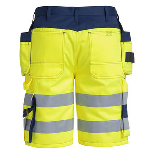 Shorts de travail haute visibilité pour hommes, réfléchissants, 100% coton, avec poches cargo, séchage rapide, pour la construction - Product Image 2