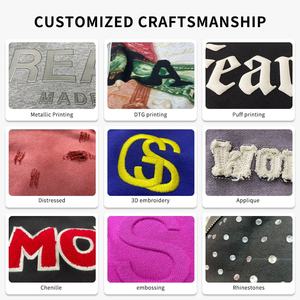 Sudadera con capucha para hombre, personalizada, verde, oversize, de algodón de punto de alto gramaje, con lavado ácido, efecto desgastado por el sol, con rasgaduras, con cremallera, anti-bolitas - Product Image 6