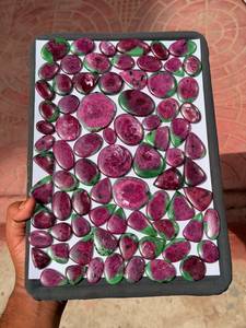 Fournisseur indien de pierres précieuses en zoïsite rubis, pierres naturelles rouges et vertes, pour bijoux, perles, cabochons, disponibles à la vente - Product Image 5