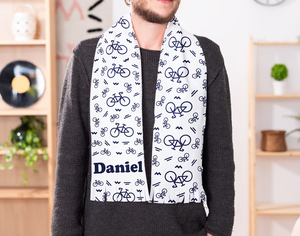 ผ้าพันคอแบบยาวสั่งทำพิเศษ ดีไซน์ทันสมัย พิมพ์ลายสวยงาม ผ้าคลุมศีรษะ ฮิญาบ ผ้าคลุมไหล่ ผลิตจากผ้าไหมคุณภาพพรีเมียม - Product Image 4