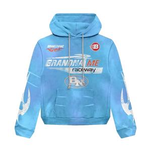 Men's 100% Cotton Custom Logo Blank Drop Shoulder Oversize Pullover Heavyweight Fleece Winter Windproof Eco-Friendly Hoodie - Product Image 2