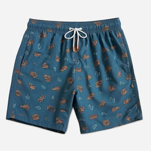 Maillot de bain rétro imprimé personnalisé pour hommes short de plage respirant fabriqué au pakistanais-OEM service style décontracté - Product Image 3