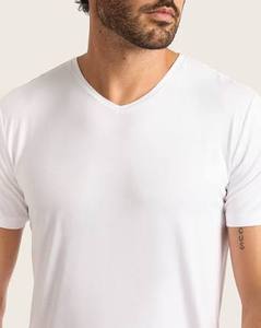 Gentleman Wear Regular Fit Soft 100% Cotton O-Neck Casual Elastic Comfortable Lightweight Front Quick Dry <b>Base</b> <b>Layer</b> Apparel - Product Image 1