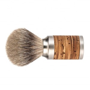 Brocha de Afeitar para Hombre con Pelo Sintético y Mango de Madera para Afeitar la Barba, Logotipo Personalizado OEM para Polvo - Product Image 3