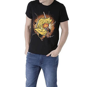 Camisetas de Hombre de Manga Corta Estampadas 100% Algodón, Ropa Casual de Color Negro, Impresión de Logotipo Personalizado, 220 GSM, Nueva Colección de Alta Calidad - Product Image 1