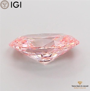 Diamant de laboratoire cultivé CVD de haute qualité, clarté VS1, couleur rose vif fantaisie, 4,00 carats, taille ovale, certifié IGI, pour pendentif personnalisé - Product Image 4