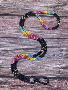 Cordón para tarjeta de identificación hecho a mano con cuentas estilo bohemio para mujer, elegante soporte para credencial, collar a precio económico. - Product Image 5