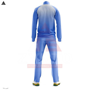 Trajes Deportivos Sublimados para Hombre Adulto, Color Blanco y Azul, con Cierre de Cremallera, Talla Grande, de Forro Polar - Product Image 5