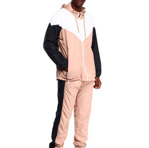 <b>Lightweight</b> Waterproof Hooded Fleece Sports Tracksuit <b>Jacket</b> and Pants Set Breathable Windproof Men's Outdoor Running Wear - Product Image 3