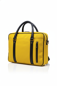 Sac à bandoulière pour ordinateur portable en cuir véritable marron pour homme, durable, léger, grande capacité, pour le bureau et l'usage quotidien - Product Image 3